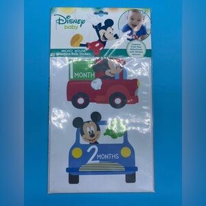 Disney Mickey Mouse First Year Boy Milestone Belly Stickers